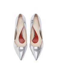 LIU-JO CALZATURE SCARPA DONNA DECOLLETE LAMINATE MY DEMI 04 METALLIC SILVER SXX009EX 126