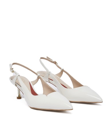 LIU-JO CALZATURE SCARPA DONNA SLING BACK MY DEMI 14 PATENT MILK SXX015EX  126