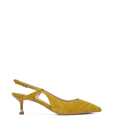 LIU-JO CALZATURE SCARPA DONNA SLING BACK MY DEMI 14 SUEDE MUSTARD SXX015EX 126