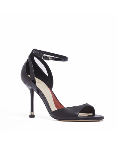 LIU-JO CALZATURE SCARPA DONNA SANDALI ALTI MY TRACY 02 NAPPA PATENT BLACK SXX017EX 126