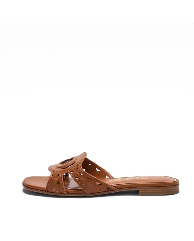 GUESS SANDALI DONNA CIESTA 2 INTRECCIATI BROWN FLJCS2 126