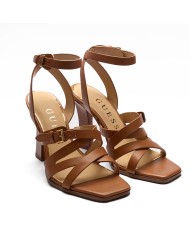 GUESS SCARPA DONNA SANDALO ALTO RADELA BROWN FLJRAD 126
