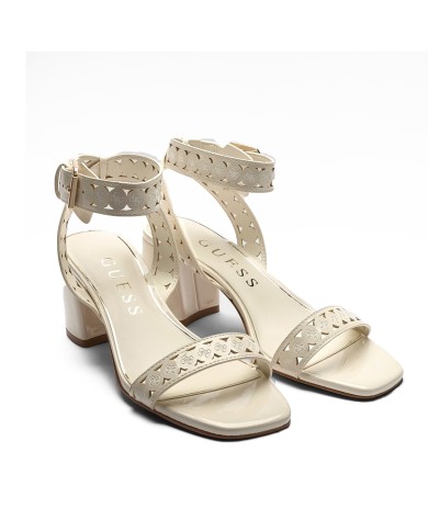GUESS SCARPA DONNA SANDALO ALTO GASTINE CREAM FLJGST 126