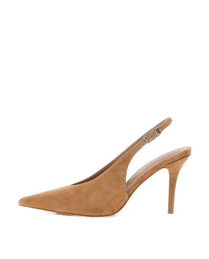 GUESS SCARPA DONNA SLINGSBACK SUEDE PRIMO BROWN FLPPRI 126