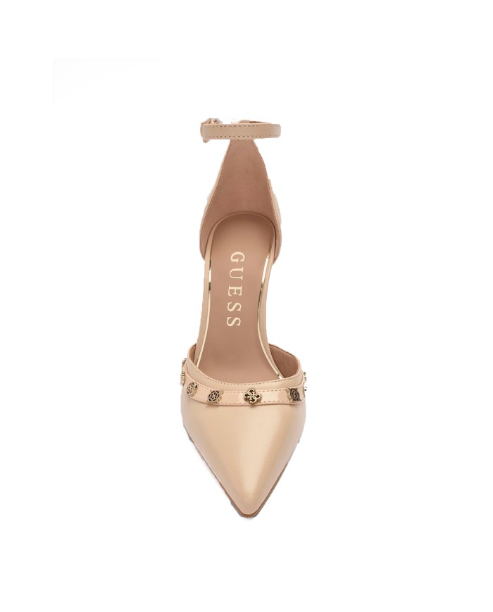 GUESS SCARPA DONNA DECOLLETE LOGO G PEONY NANAE NUDE FLPHIT 126