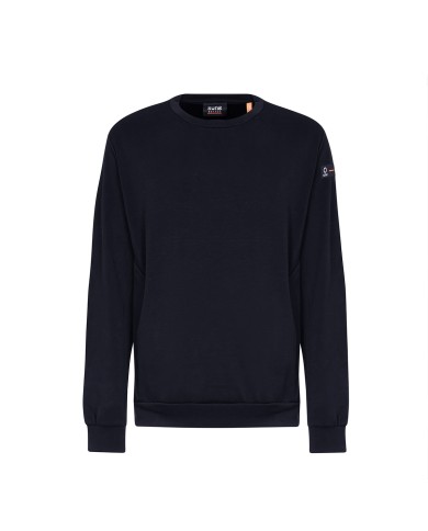 SUNS FELPA UOMO GIROCOLLO FLEECE BOARDS GIPO LUX DARK BLUE MFS61001U 126