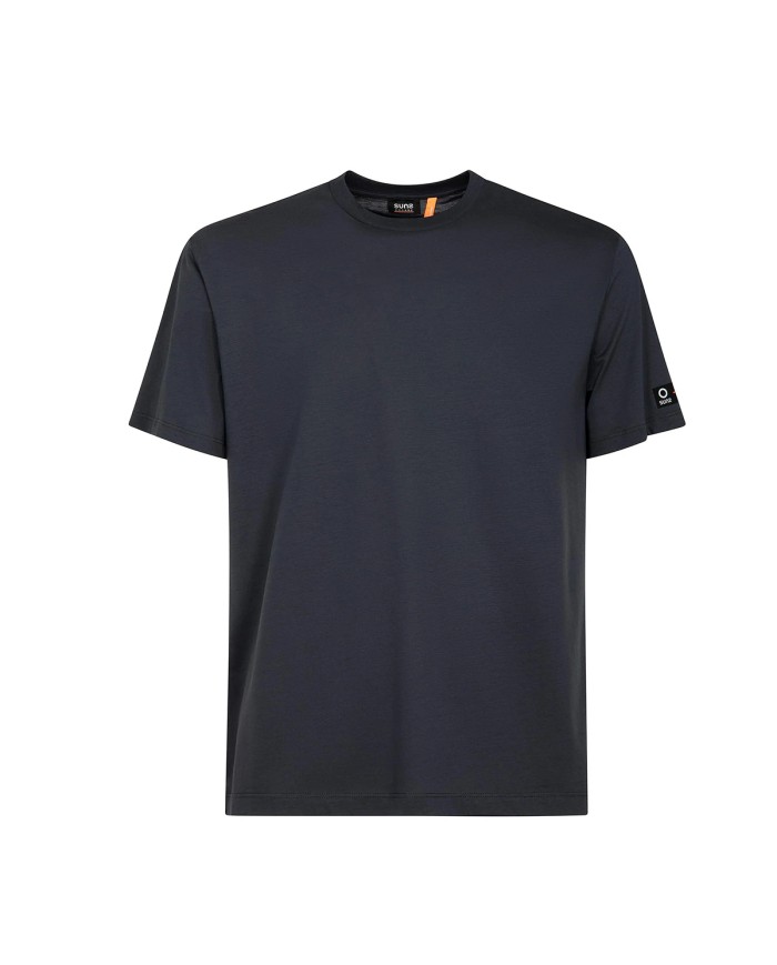 SUNS T-SHIRT UOMO PAUL LUX IN COTONE MERCERIZZATO DARK BLUE TSS61008U 126
