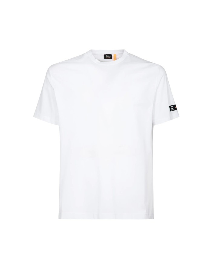 SUNS T-SHIRT UOMO PAUL LUX IN COTONE MERCERIZZATO WHITE TSS61008U 126