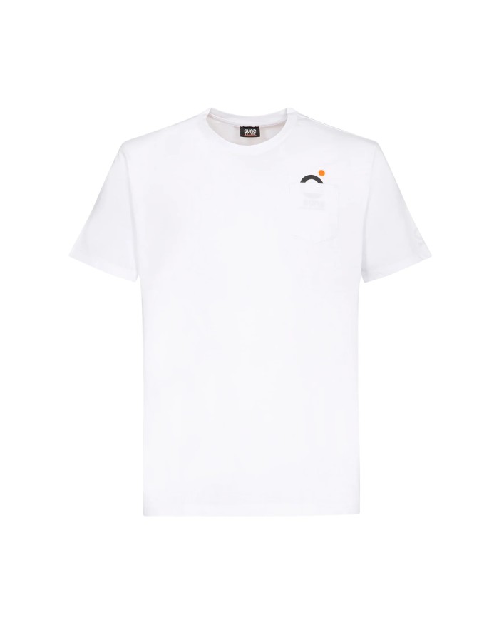 SUNS T-SHIRT UOMO BOARDS PAOLO POCKET POINT WHITE TSS61031U 126
