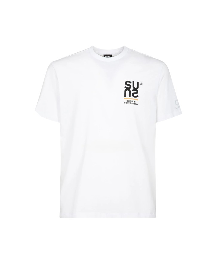 SUNS T-SHIRT UOMO BOARDS PAOLO TOKIO WHITE TSS61032U 126