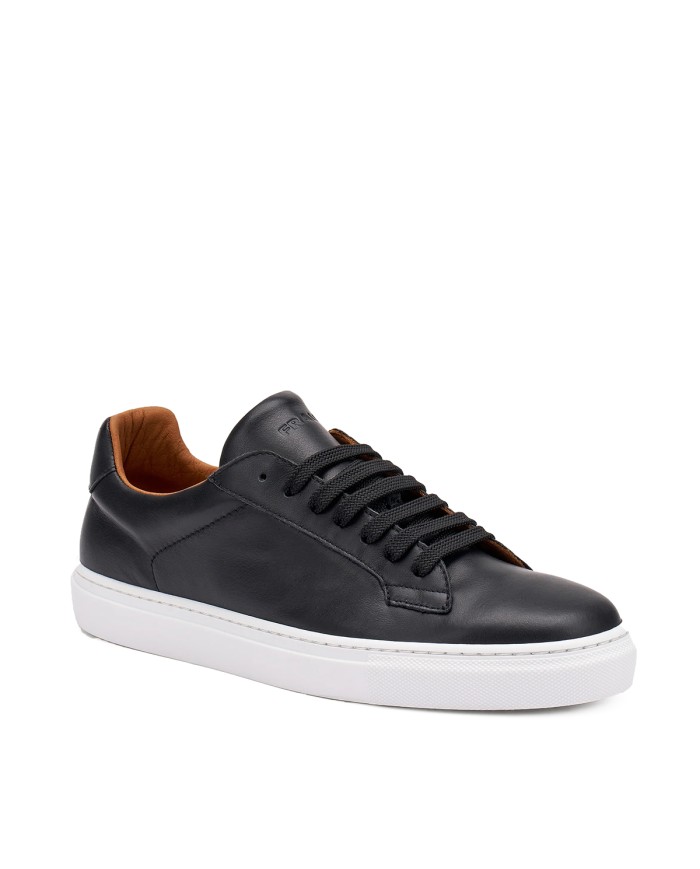 FRAU SCARPA UOMO SNEAKERS BASIC IN PELLE NERO 29M1 126