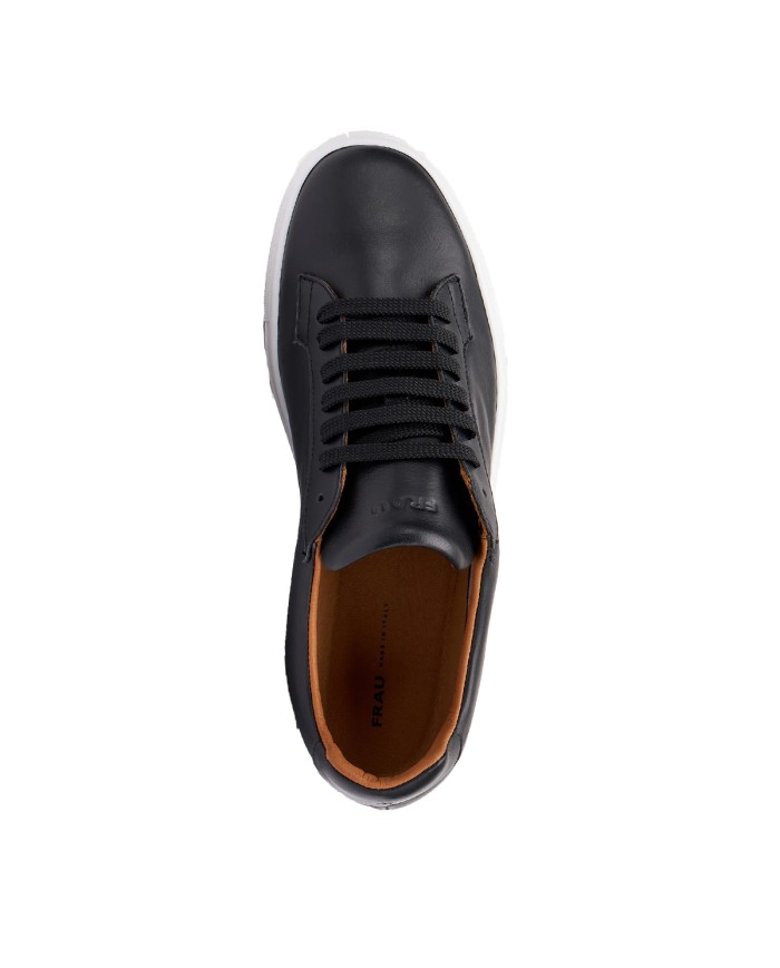 FRAU SCARPA UOMO SNEAKERS BASIC IN PELLE NERO 29M1 126