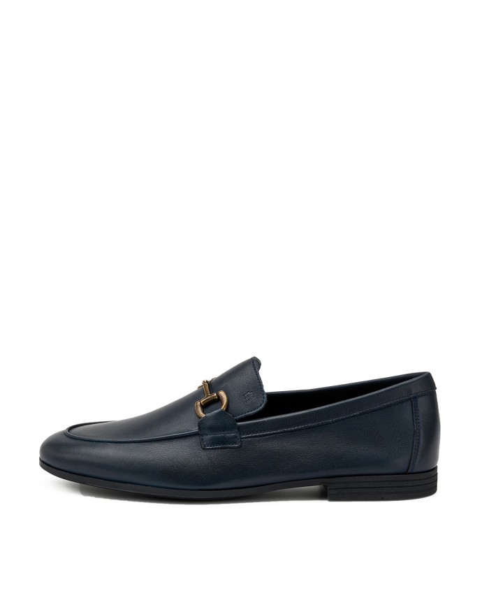 FRAU SCARPA UOMO MOCASSINO CON MORSETTO DESTRUTTURATO IN PELLE BLUE 34M1 126