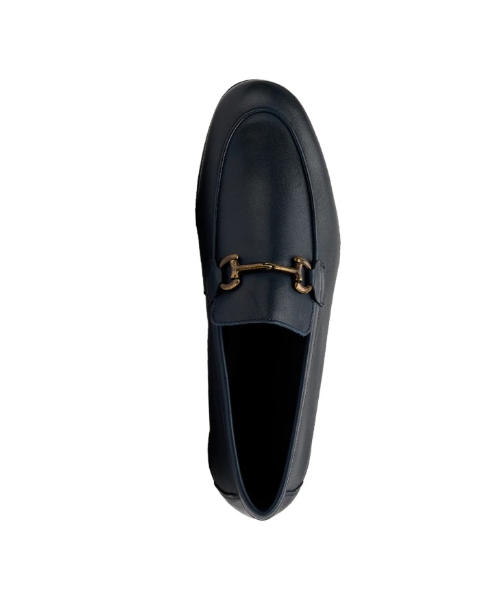 FRAU SCARPA UOMO MOCASSINO CON MORSETTO DESTRUTTURATO IN PELLE BLUE 34M1 126