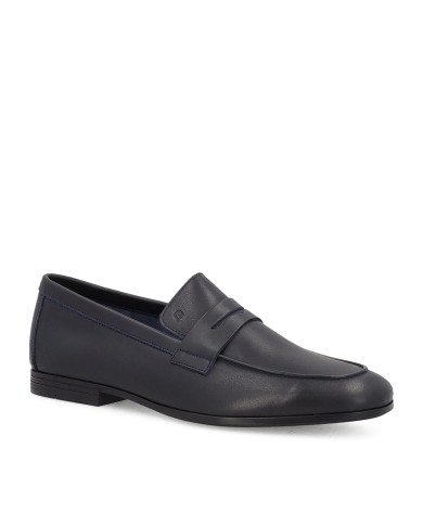 FRAU SCARPA UOMO MOCASSINO DESTRUTTURATO IN PELLE BLUE 34M1 126