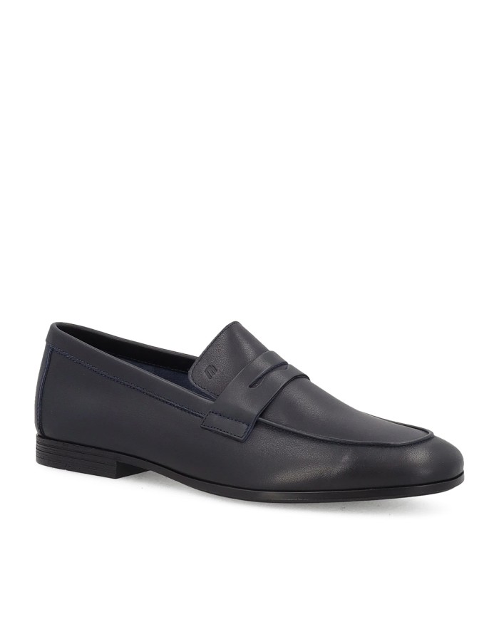 FRAU SCARPA UOMO MOCASSINO DESTRUTTURATO IN PELLE BLUE 34M1 126