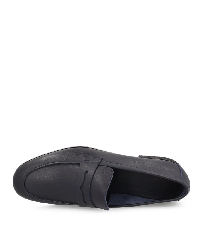 FRAU SCARPA UOMO MOCASSINO DESTRUTTURATO IN PELLE BLUE 34M1 126