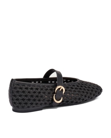 FRAU SCARPA DONNA BALLERINA IN RAFIA NERO 69V3 126