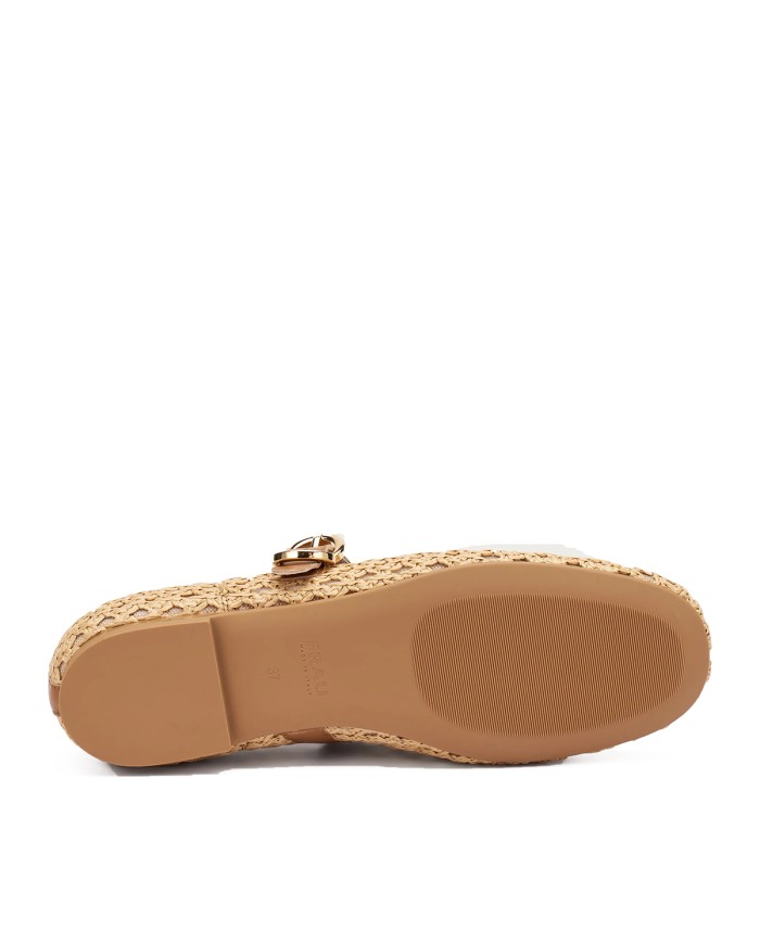 FRAU SCARPA DONNA BALLERINA IN RAFIA PAGLIA 69V3 126