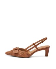 FRAU SCARPA DONNA SLING BACK IN RAFIA CON FIBIA CARAMELLO 81F2 126