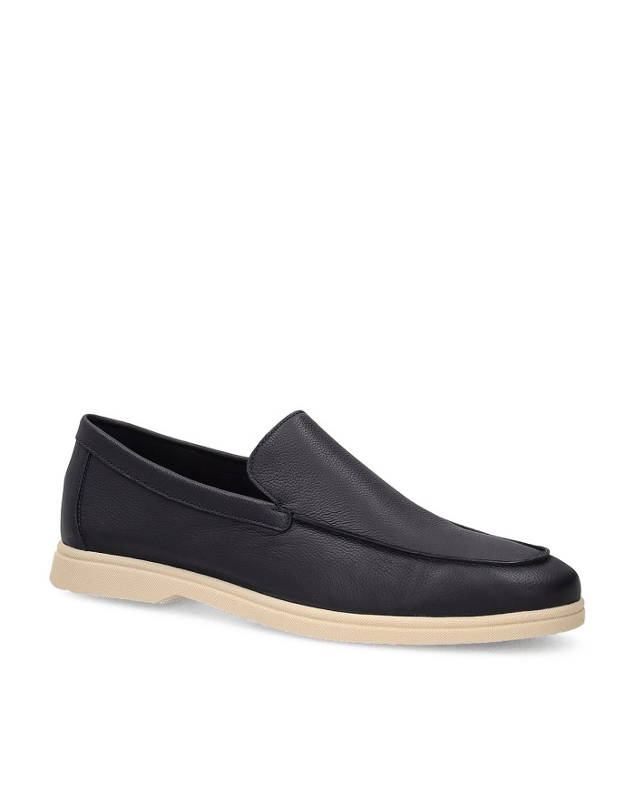 FRAU SCARPA UOMO SLIP-ON  IN PELLE BLUE 32M1 126