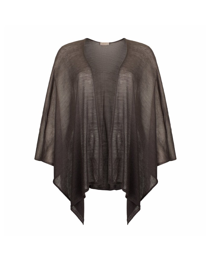 LIU-JO PONCHO DONNA CLOACK IRIDESCENTE NERO 2A6004 126