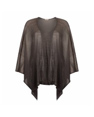 LIU-JO PONCHO DONNA CLOACK IRIDESCENTE NERO 2A6004 126