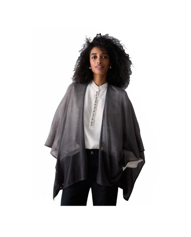 LIU-JO PONCHO DONNA CLOACK IRIDESCENTE NERO 2A6004 126