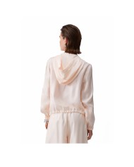 LIU-JO GIACCA DONNA LAMINATA CON CAPPUCCIO CHAMPAGNE LUX TA6004 126