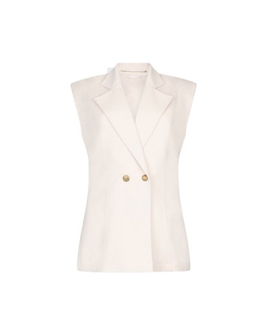 LIU-JO GIACCA DONNA GILET CON SPALLINE IMBOTTITE CHAMPAGNE WARM TA6025 126