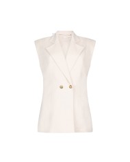 LIU-JO GIACCA DONNA GILET CON SPALLINE IMBOTTITE CHAMPAGNE WARM TA6025 126