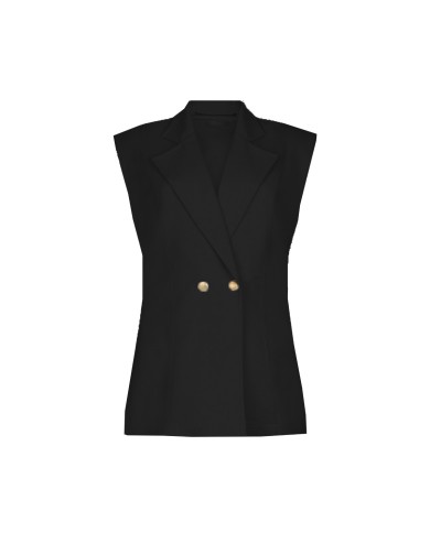 LIU-JO GIACCA DONNA GILET CON SPALLINE IMBOTTITE NERO TA6025 126