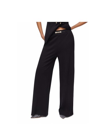 LIU-JO PANTALONI DONNA IN JERSEY PUNTO MILANO NERO TA6026 126