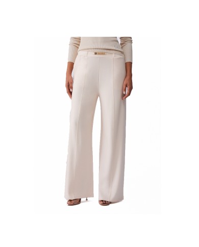 LIU-JO PANTALONI DONNA IN JERSEY PUNTO MILANO CHAMPAGNE TA6026 126