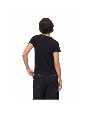 LIU-JO T SHIRT DONNA CON STRASS NERO TA6056 126