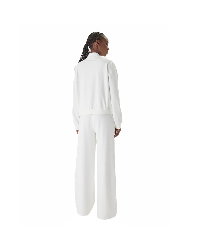 LIU-JO TUTA  DONNA TRACKSUIT COMPLETO FELPA E PANTALONE WHITE MILK TA6222 126