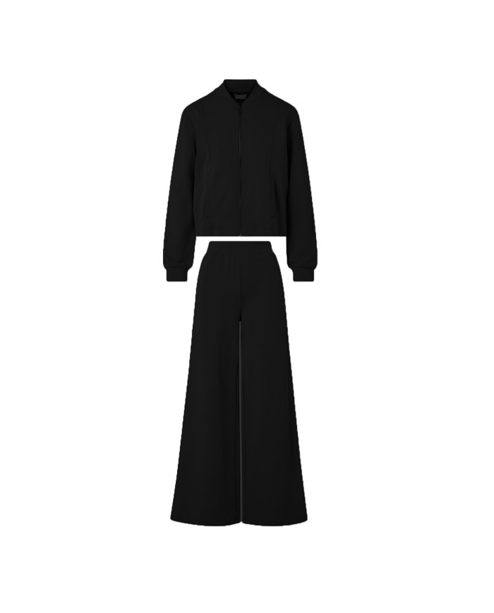 LIU-JO TUTA  DONNA TRACKSUIT COMPLETO FELPA E PANTALONE BLACK TA6222 126