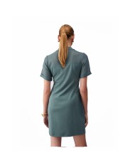 LIU-JO ABITO DONNA DRESS CORTO CON ZIP MILITARY TA6235 126