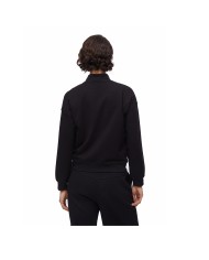 LIU-JO FELPA DONNA SWEATSHIRT CON ZIP E DETTAGLI CHIAN BLACK TA6241 126