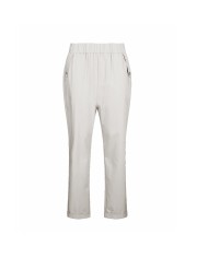 LIU-JO PANTALONI DONNA PANTS SLIM FIT CON RISVOLTO WHITE MILK TA6255 126
