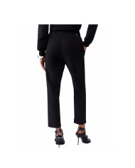 LIU-JO PANTALONI DONNA PANTS SLIM FIT CON RISVOLTO BLACK TA6255 126