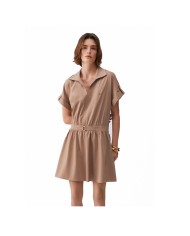 LIU-JO ABITO DONNA DRESS CORTO ALMOND TA6264 126