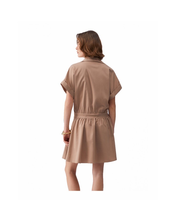 LIU-JO ABITO DONNA DRESS CORTO ALMOND TA6264 126