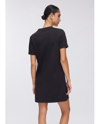 LIU-JO ABITO DONNA DRESS CORTO CON OCCHIELLI DECORATIVI BLACK TA6296 126
