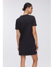 LIU-JO ABITO DONNA DRESS CORTO CON OCCHIELLI DECORATIVI BLACK TA6296 126