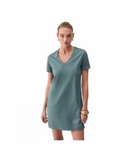 LIU-JO ABITO DONNA DRESS CORTO CON OCCHIELLI DECORATIVI MILITARY TA6296 126