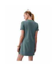 LIU-JO ABITO DONNA DRESS CORTO CON OCCHIELLI DECORATIVI MILITARY TA6296 126