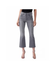 LIU-JO JEANS DONNA BOOTCUT A VITA ALTA GREY ROCKET WASH UA6040 126