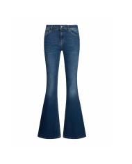 LIU-JO JEANS DONNA FLARE CON INSERTO ELASTICO DARK BLUE UA6058 126