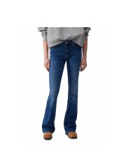 LIU-JO JEANS DONNA FLARE CON INSERTO ELASTICO DARK BLUE UA6058 126